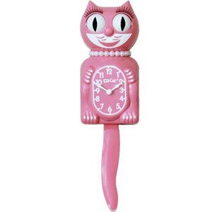 RETIRED Urban Outfitters Strawberry Ice Pink Lady Kit-Cat Clock
